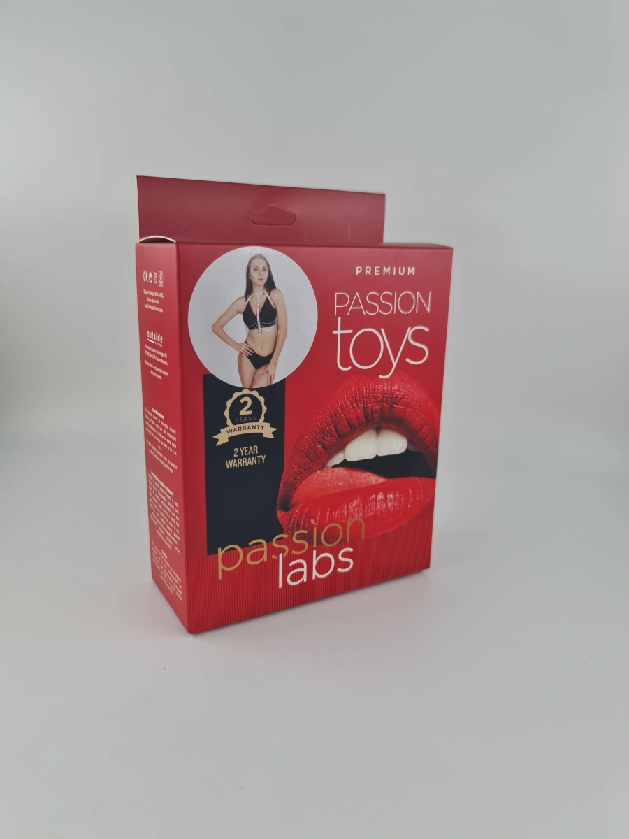 Harness Sexy Chains, Piele Ecologica, Roz, S-L, Passion Labs, Nr. 2, Erotic24.ro