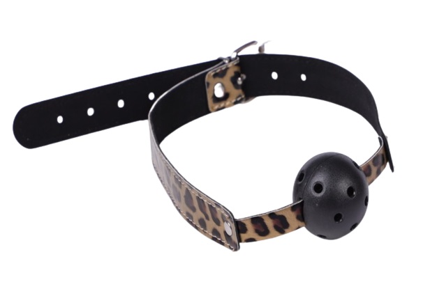 Calus Leopard Print cu Bila ABS, Mokko Toys, Nr. 4, Erotic24.ro