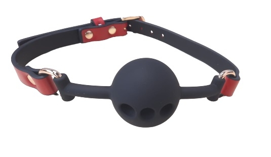 Calus Glorious cu Bila din Silicon, Rosu/Negru, Guilty Toys, Nr. 2, Erotic24.ro