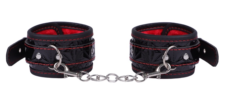 Catuse pentru Maini Restraint Me, Negru/Rosu, Guilty Toys, #1, Erotic24.ro
