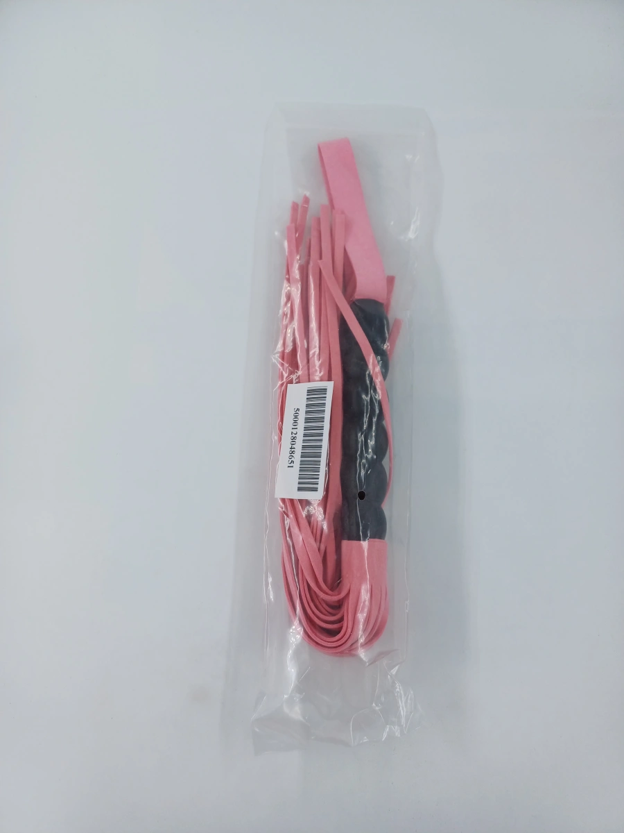 Bici Velvet Touch, Roz/Negru, 40 cm, #2, Erotic24.ro