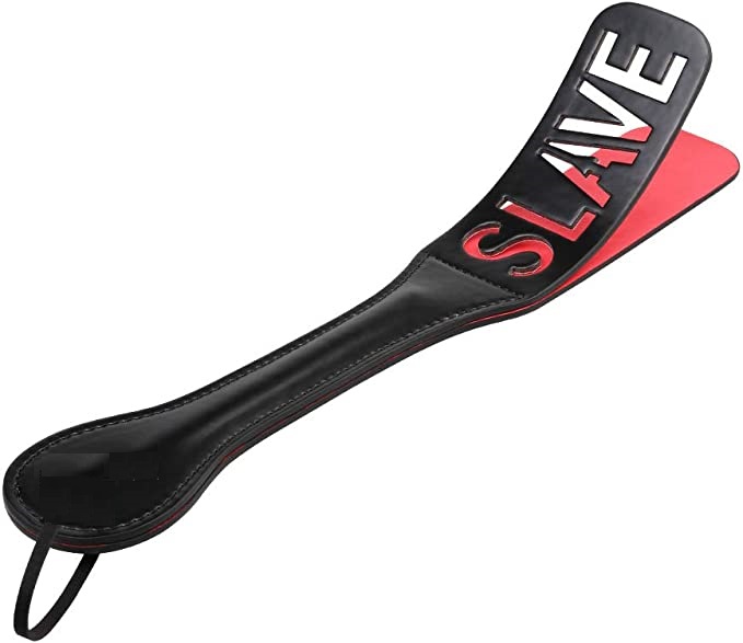 Padela cu Varf Desfacut SLAVE, Negru/Rosu, Nr. 1, Erotic24.ro