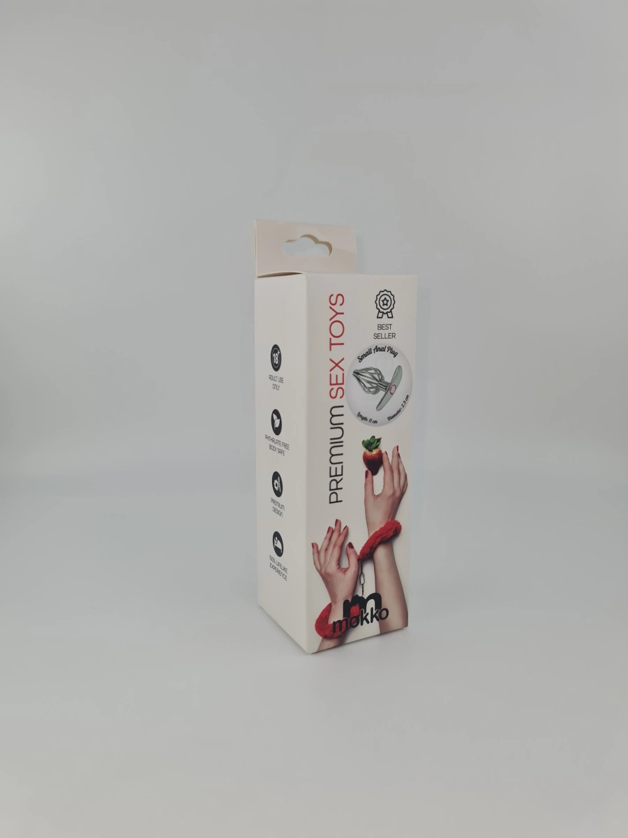 Dop Anal Small Sexy Bars, Metal, Argintiu, 11 cm, Mokko Toys, #2, Erotic24.ro