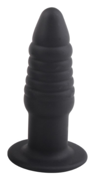 Dop Anal Hollow Little Secret, Silicon, Negru, 7 cm, Guilty Toys, #1, Erotic24.ro