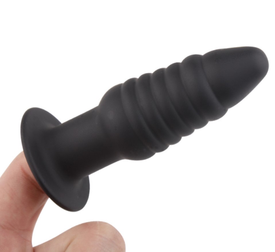 Dop Anal Hollow Little Secret, Silicon, Negru, 7 cm, Guilty Toys, #2, Erotic24.ro