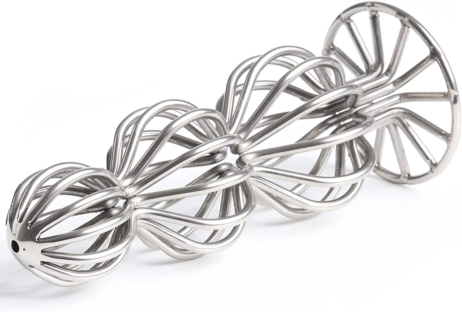 Dop Anal Curves of Pleasure, Metal, Argintiu, 17 cm, Guilty Toys, #2, Erotic24.ro