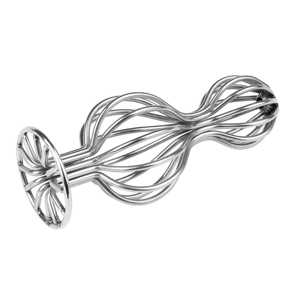 Dop Anal Heavy Bars, Metal, Argintiu, 14 cm, Guilty Toys, Nr. 2, Erotic24.ro