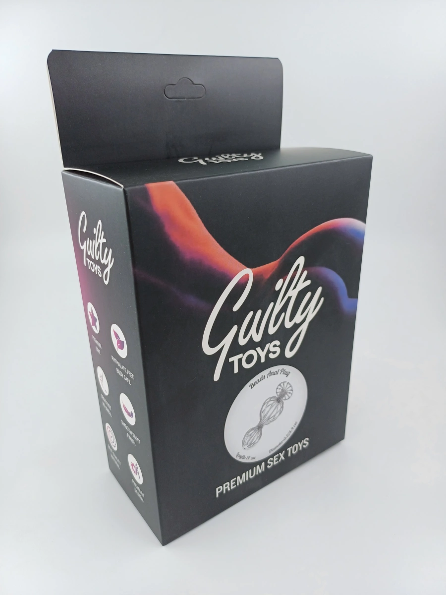 Dop Anal Heavy Bars, Metal, Argintiu, 14 cm, Guilty Toys, Nr. 3, Erotic24.ro