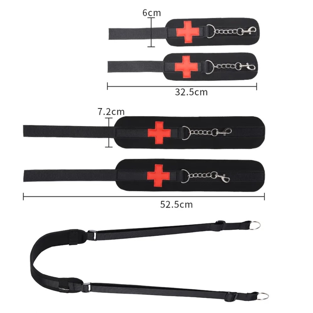 Sistem Retinere Red Cross, Negru/Rosu, Nr. 5, Erotic24.ro