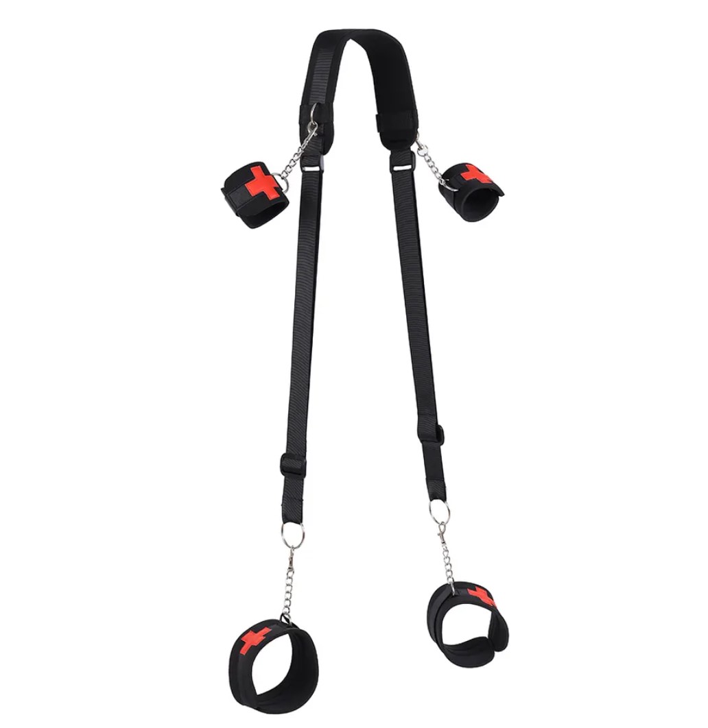 Sistem Retinere Red Cross, Negru/Rosu, Nr. 1, Erotic24.ro