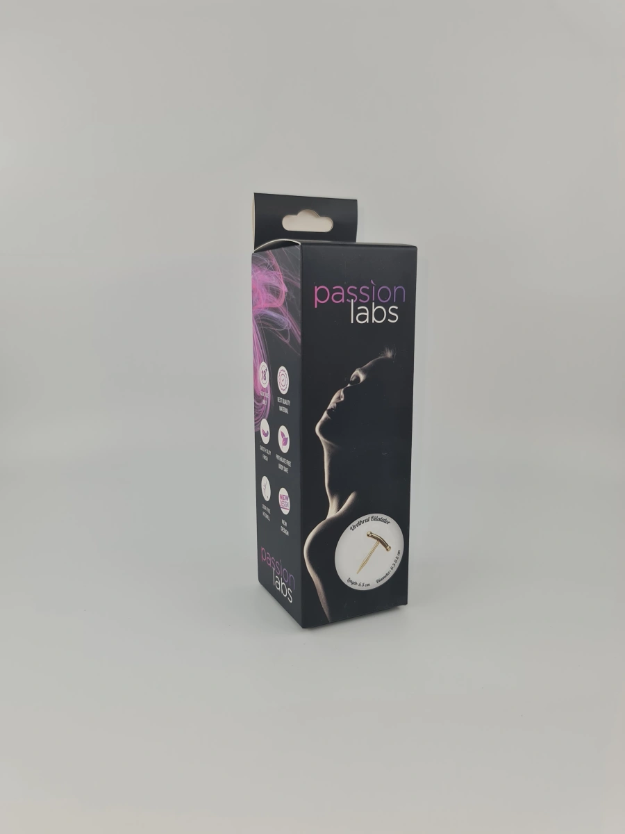 Dilatator Uretral Metalic Auriu 6.5 cm, Passion Labs, #2, Erotic24.ro