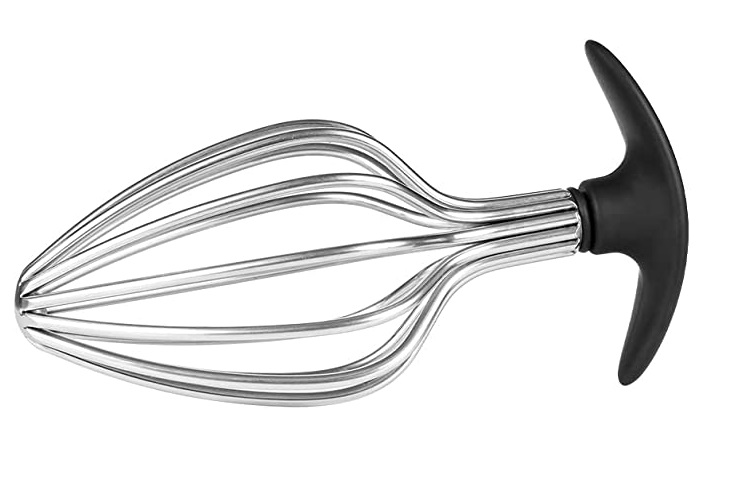 Dop Anal Play with Me, Metal, Argintiu/Negru, 14.5 cm, Mokko Toys, #5, Erotic24.ro