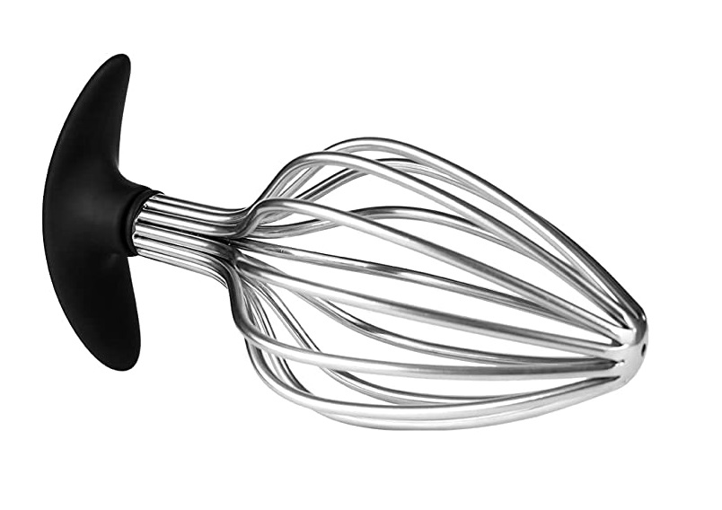 Dop Anal Play with Me, Metal, Argintiu/Negru, 14.5 cm, Mokko Toys, #3, Erotic24.ro