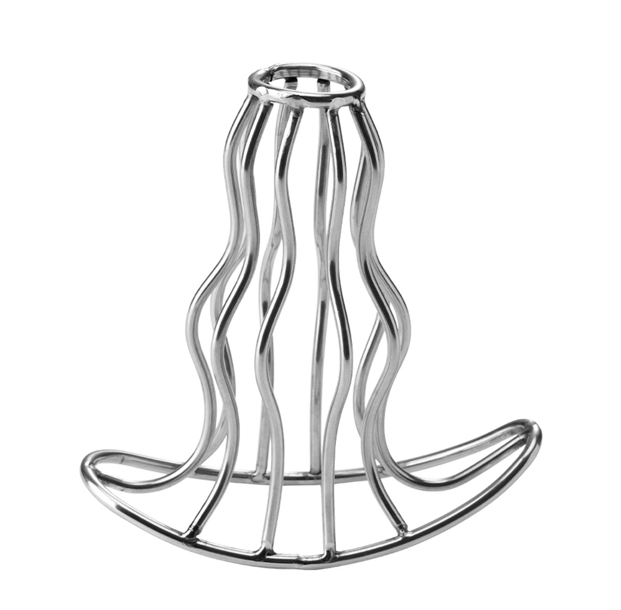 Dop Anal Pleasure Curves Small, Argintiu, Mokko Toys, #1, Erotic24.ro