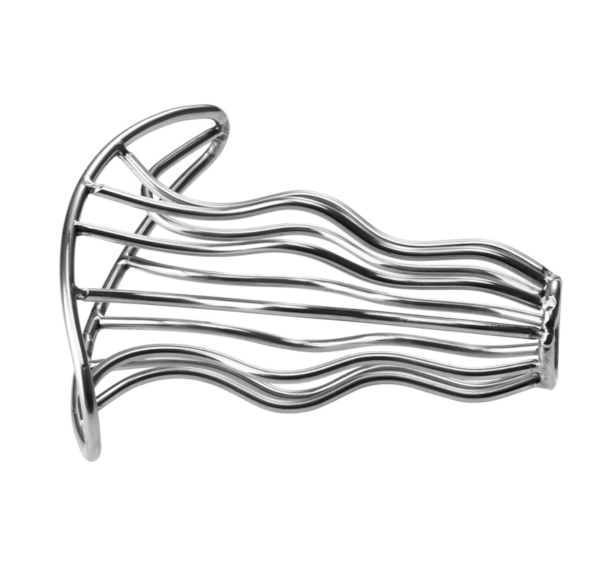 Dop Anal Pleasure Curves Small, Argintiu, Mokko Toys, #4, Erotic24.ro