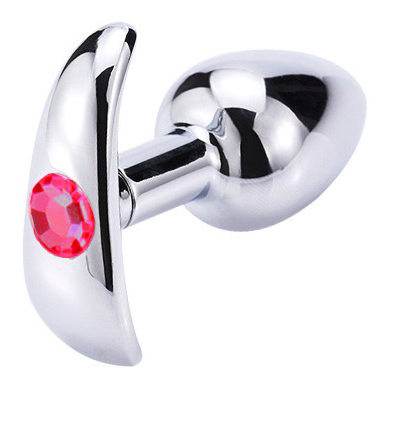 Dop Anal Metalic Small Anchor Base Cristal Rosu 7 cm Mokko Toys, #1, Erotic24.ro