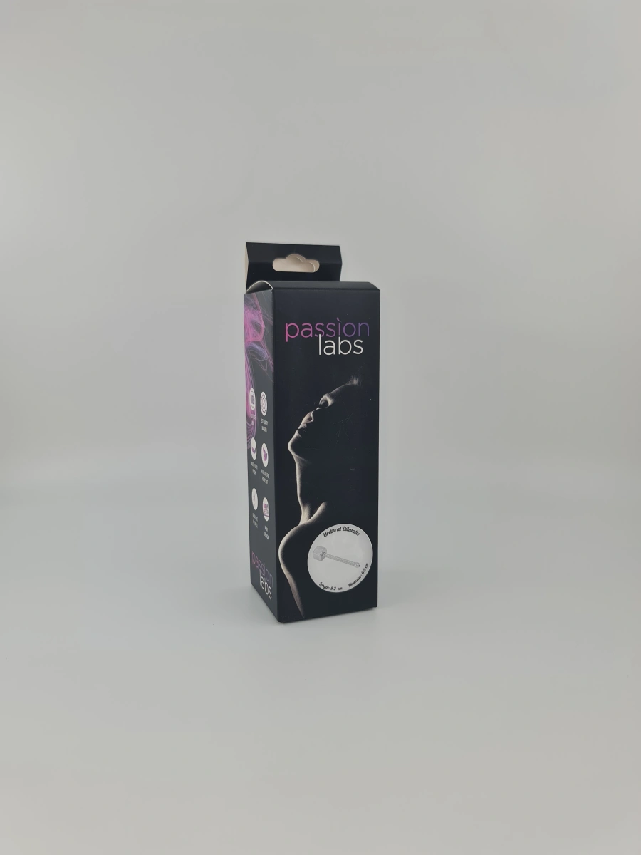 Dilatator Uretral Hollow, Metal, Argintiu, 8.2 cm, Passion Labs, #2, Erotic24.ro