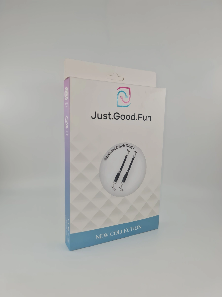 Clame pentru Sfarcuri si Labii, Piele Ecologica, Negru, JGF Toys, #4, Erotic24.ro