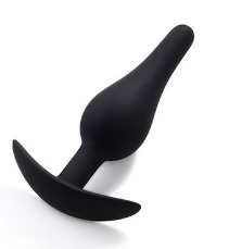 Dop Anal T-Base, Silicon, Negru, 10 cm, Mokko Toys, #1, Erotic24.ro