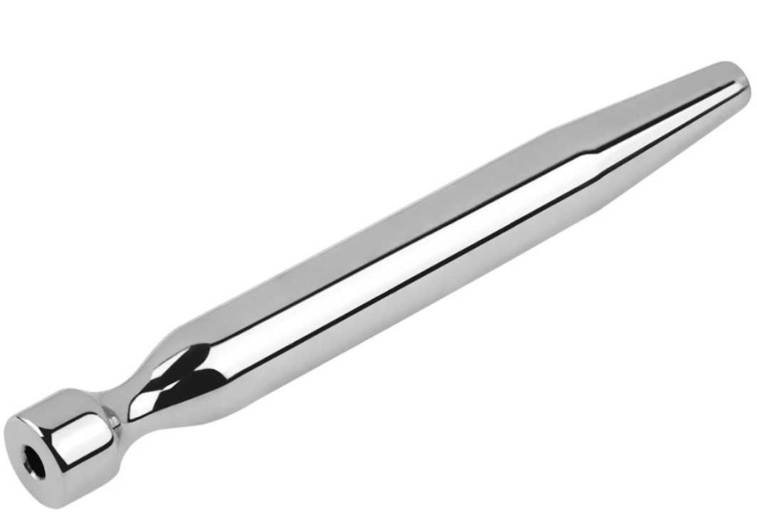 Dilatator Uretral Metalic Hollow, Argintiu, 11 cm, #1, Erotic24.ro