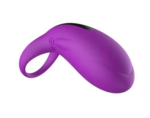Inel de Penis Shark, 36 Moduri Vibratii, Silicon, USB, Mov, #2, Erotic24.ro