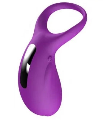 Inel de Penis Shark, 36 Moduri Vibratii, Silicon, USB, Mov, #1, Erotic24.ro
