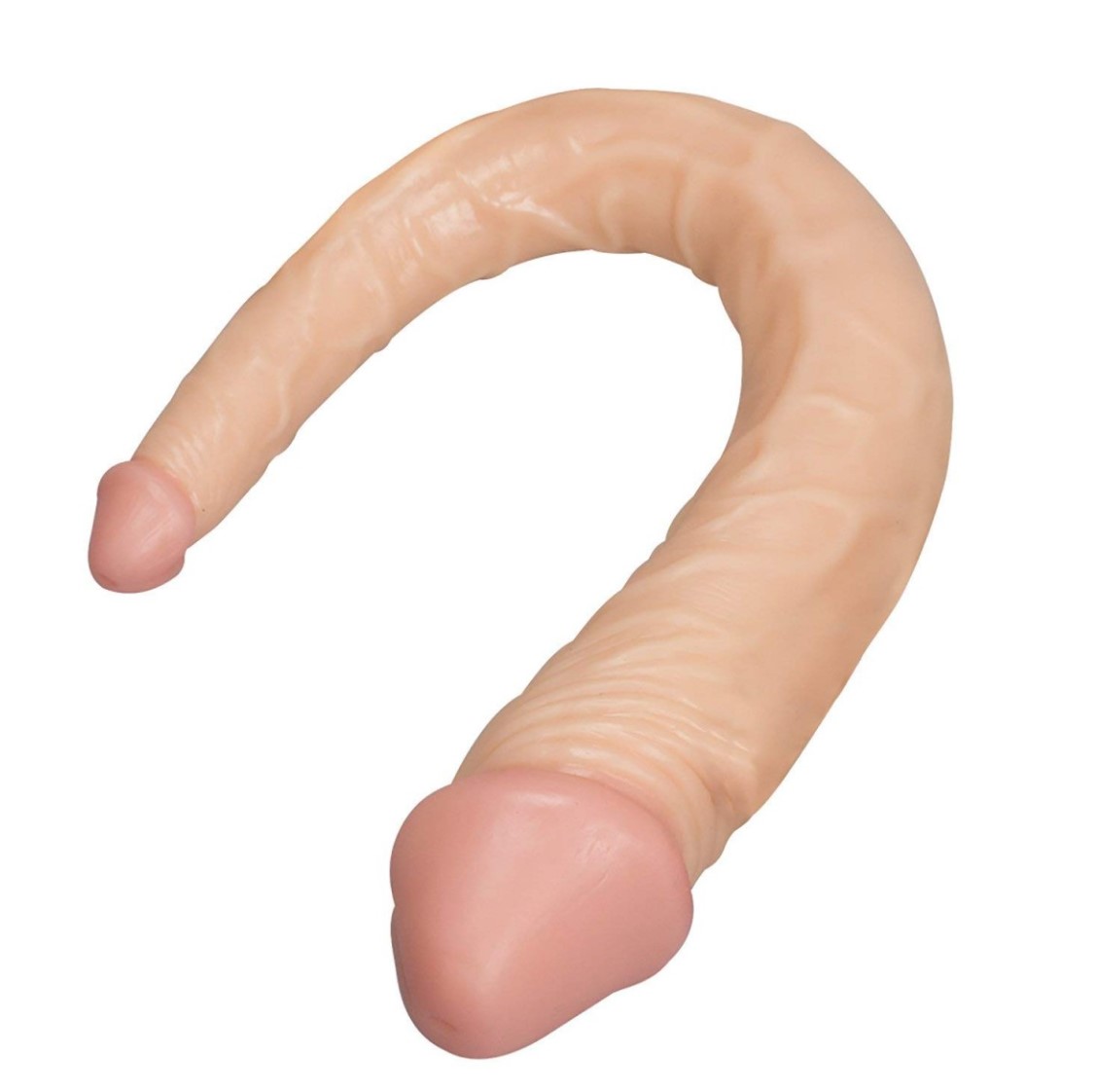 Dildo Double Pleasure, PVC, Natural, 38 cm , Nr. 2, Erotic24.ro