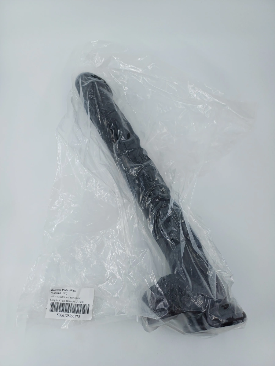 Dildo cu Ventuza Giant, PVC, Negru, 42 cm, #2, Erotic24.ro