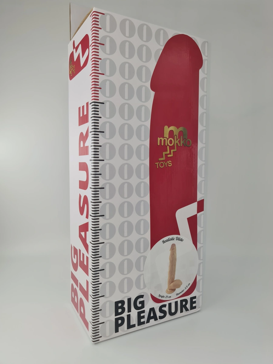 Dildo Realist Long D, PVC, Natural, 29 cm, Mokko Toys, #2, Erotic24.ro