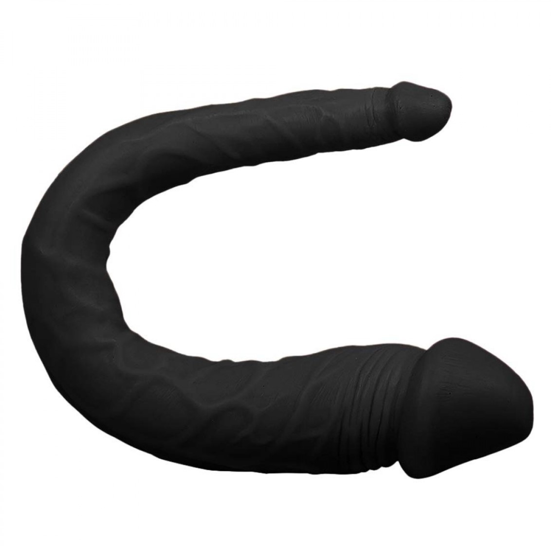 Dildo Double Pleasure, PVC, Negru, 38 cm , Nr. 1, Erotic24.ro