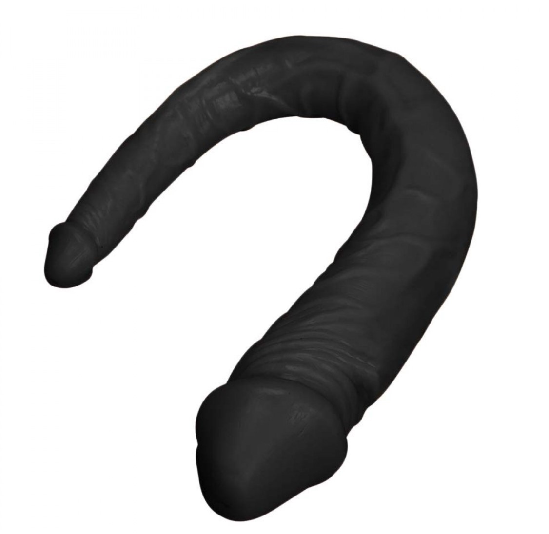 Dildo Double Pleasure, PVC, Negru, 38 cm , Nr. 2, Erotic24.ro