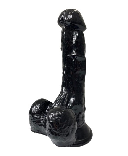 Dildo Realist Raiden, PVC, Negru, 17.5 cm, Guilty Toys, #1, Erotic24.ro