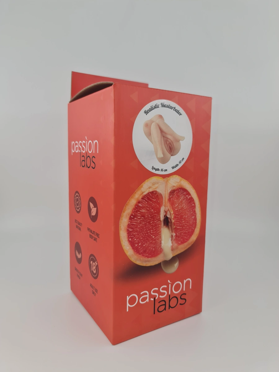 Masturbator Pussy&Ass Liora, TPE, Natural, 15 cm, 748 gr, Passion Labs, Nr. 5, Erotic24.ro