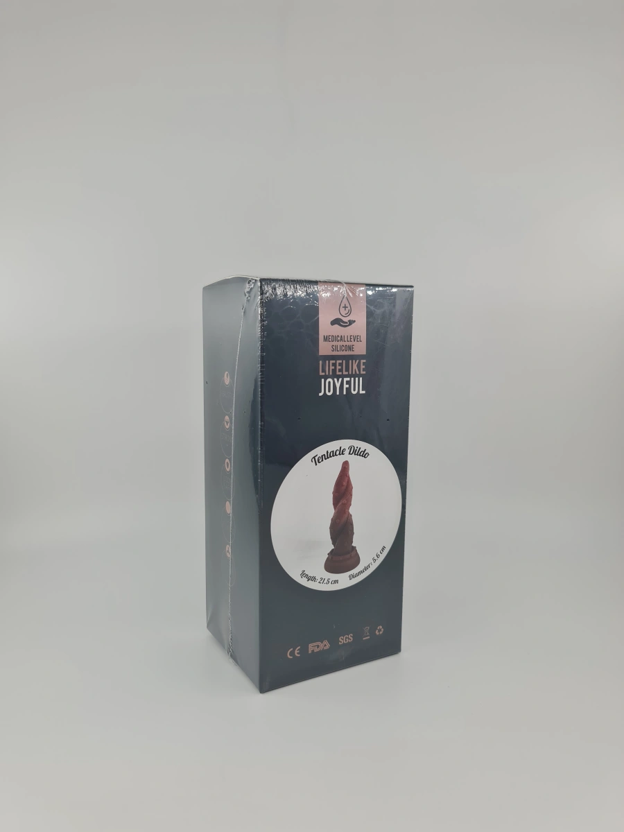 Dildo No.3 Fantasy Beasts, Silicon Lichid, Maro, 21.5 cm, Nr. 2, Erotic24.ro