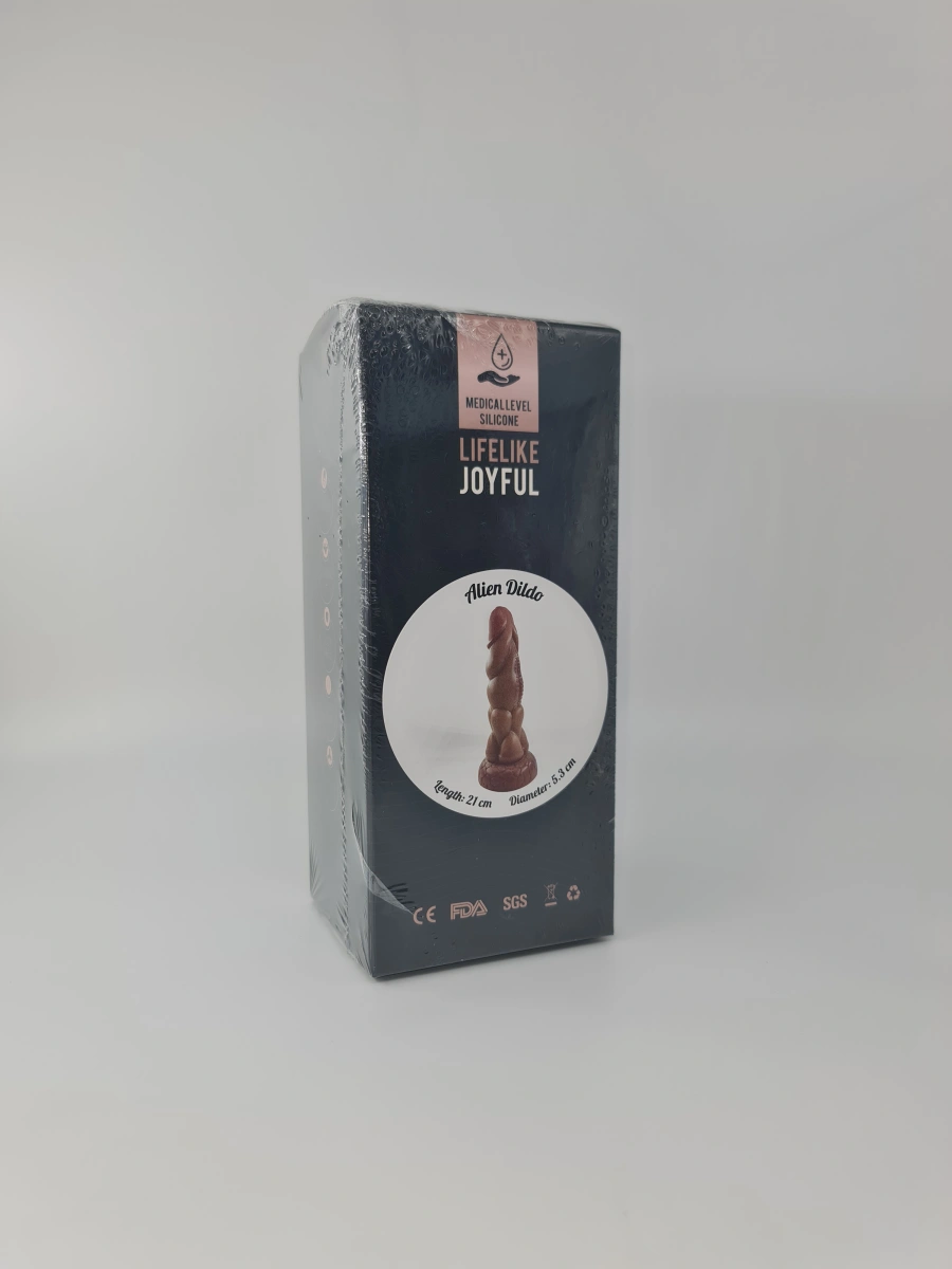 Dildo No.13 Fantasy Beasts, Silicon Lichid, Maro, 21 cm, #2, Erotic24.ro