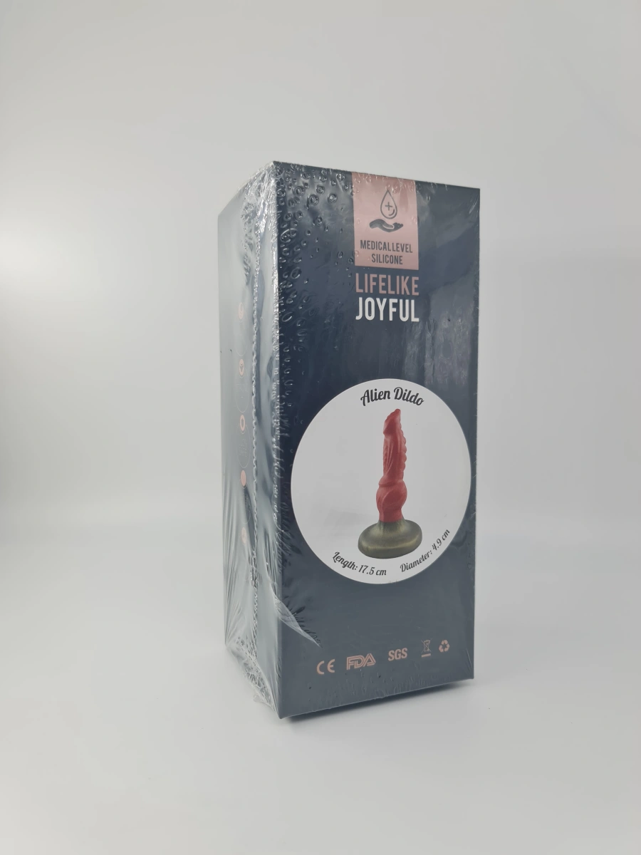 Dildo No.19 Fantasy Beasts, Silicon Premium, Rosu, 17.5 cm, Nr. 2, Erotic24.ro