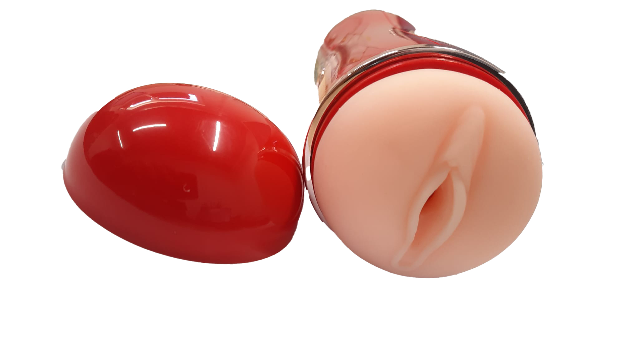 Masturbator Cup Pussy, 10 Moduri Vibratii, USB, Rosu, Nr. 3, Erotic24.ro