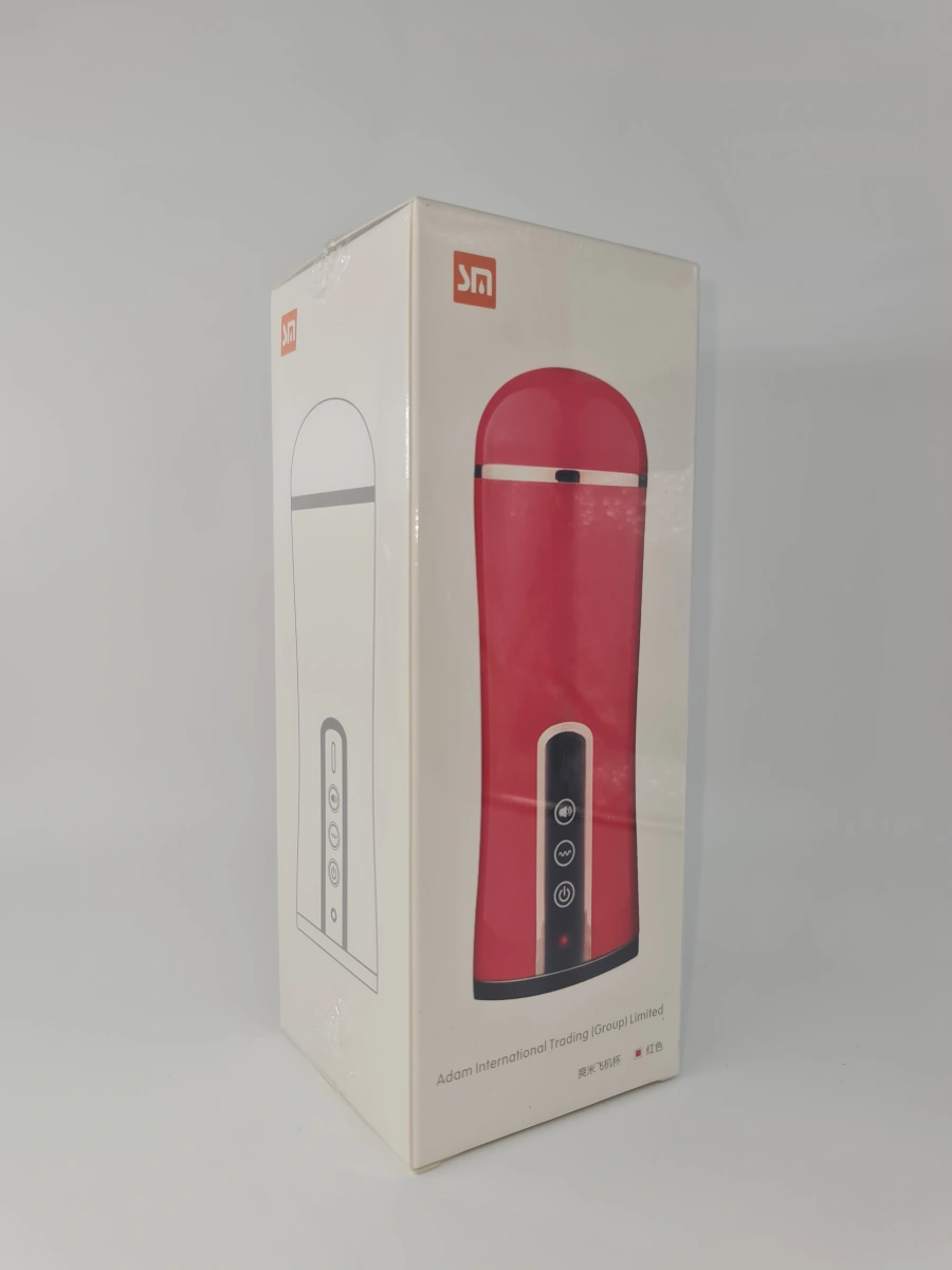 Masturbator Cup Pussy, 10 Moduri Vibratii, USB, Rosu, Nr. 5, Erotic24.ro