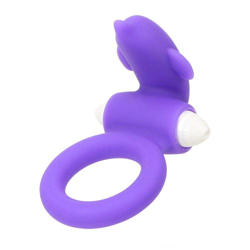 Inel Vibrator de Penis Delfin, Silicon,  in SexShop KUR Romania