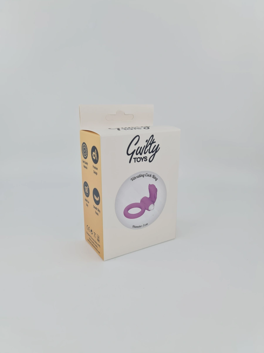 Inel Vibrator de Penis Delfin, Silicon, Mov, Guilty Toys, #3, Erotic24.ro