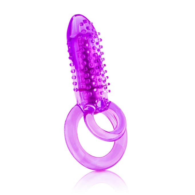 Inel Dublu de Penis, 10 Moduri Vibratii, Mov, Passion Labs, #1, Erotic24.ro