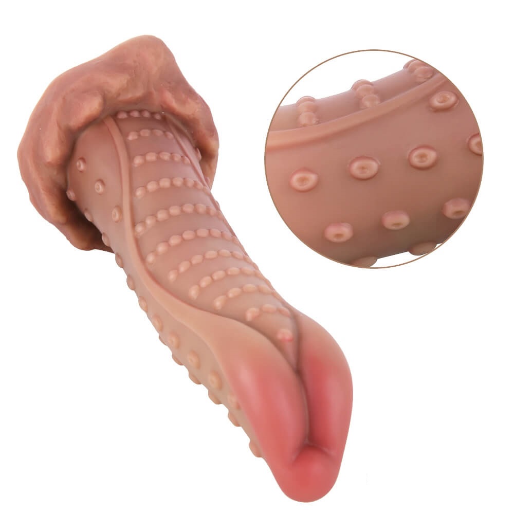 Dildo No.1 Fantasy Beasts, Silicon Lichid, Natural, 21 cm, #4, Erotic24.ro