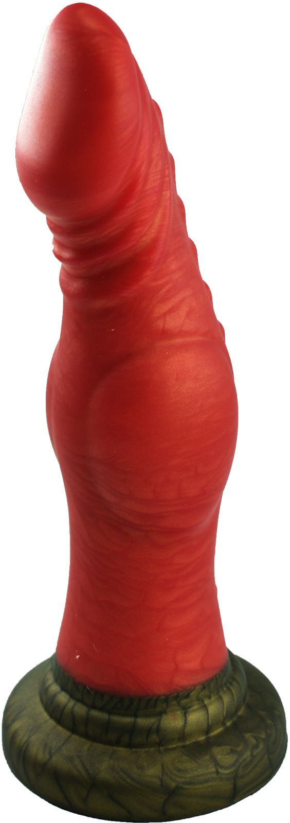 Dildo No.18 Fantasy Beasts, Silicon Premium, Rosu, 18.5 cm, #1, Erotic24.ro
