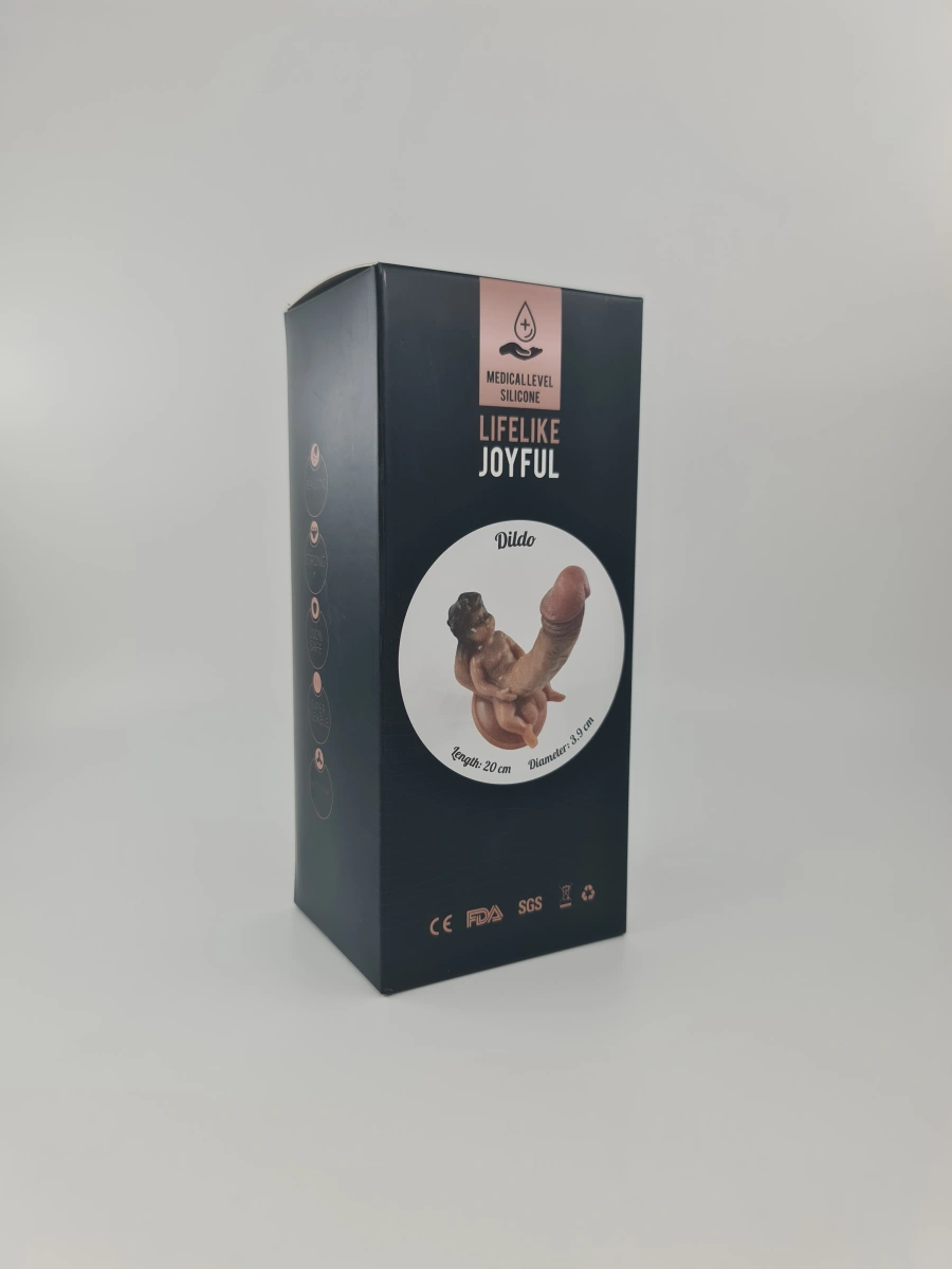 Dildo No.27 Fantasy Beasts, Silicon Lichid, Maro, 20 cm, Nr. 2, Erotic24.ro