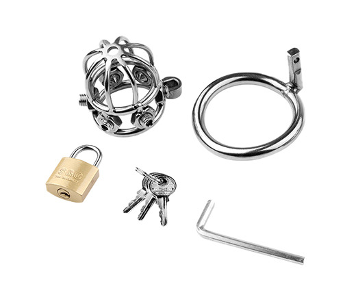 Cusca de Castitate Small cu Suruburi, Guilty Toys, #1, Erotic24.ro