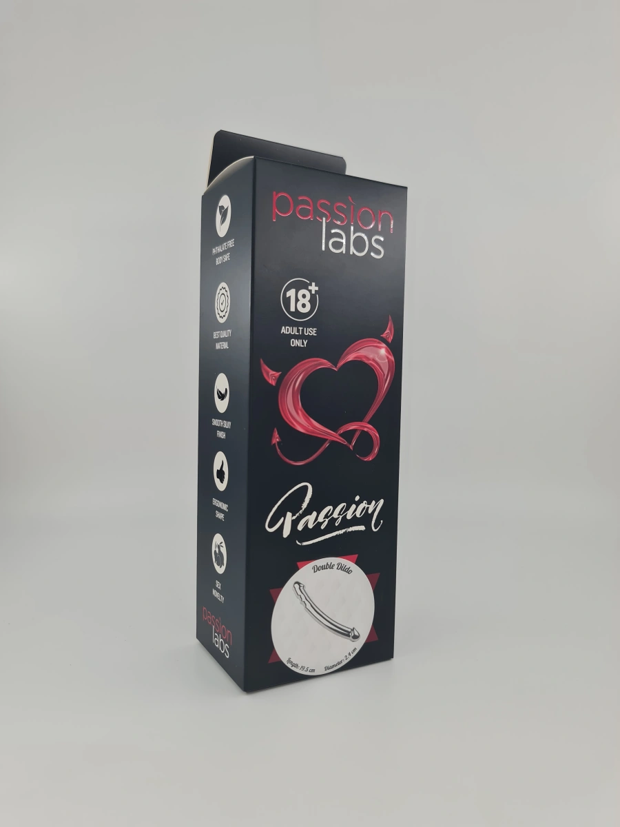 Dildo Heavy Metal, Argintiu, 19.5 cm, Passion Labs, Nr. 2, Erotic24.ro