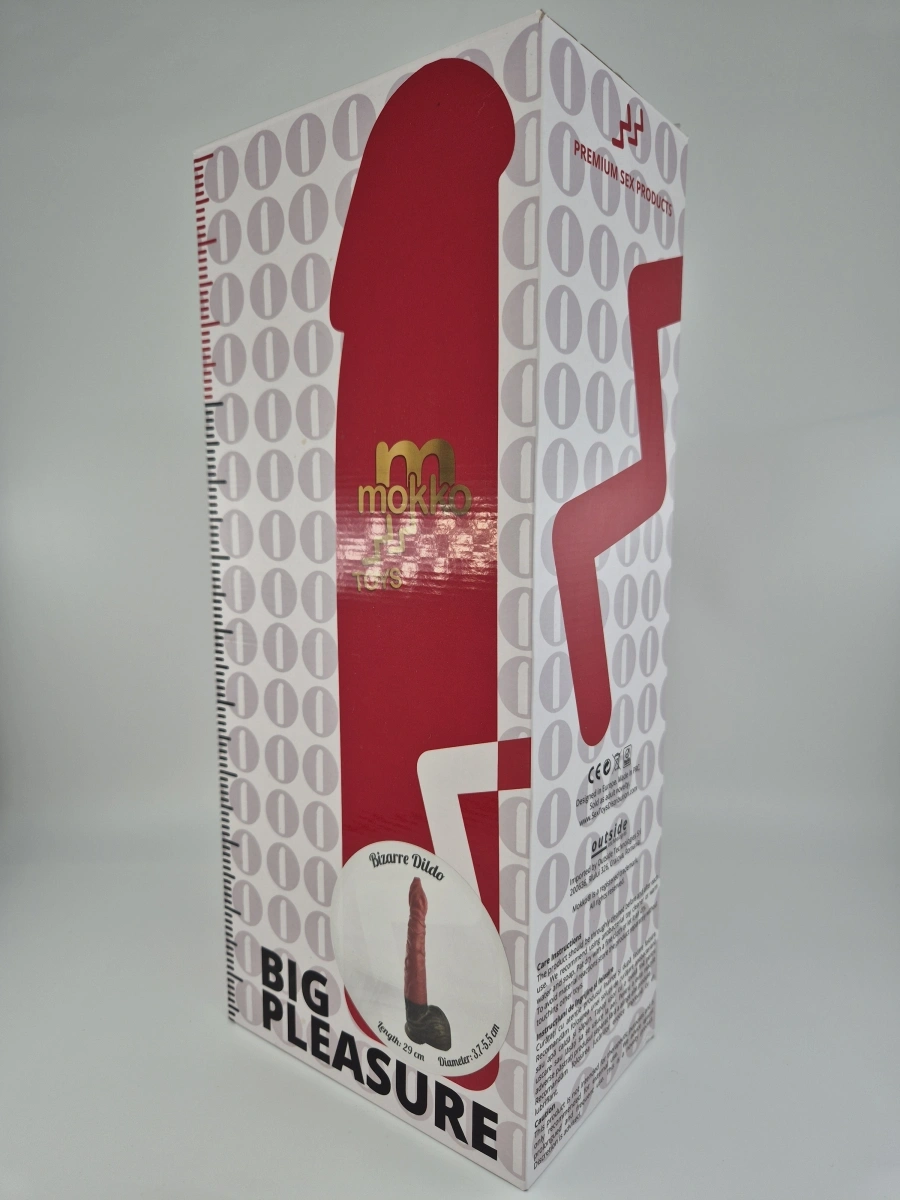 Dildo No.28 Fantasy Beasts, Silicon Premium, Rosu/Verde, 29 cm, Mokko Toys, #2, Erotic24.ro