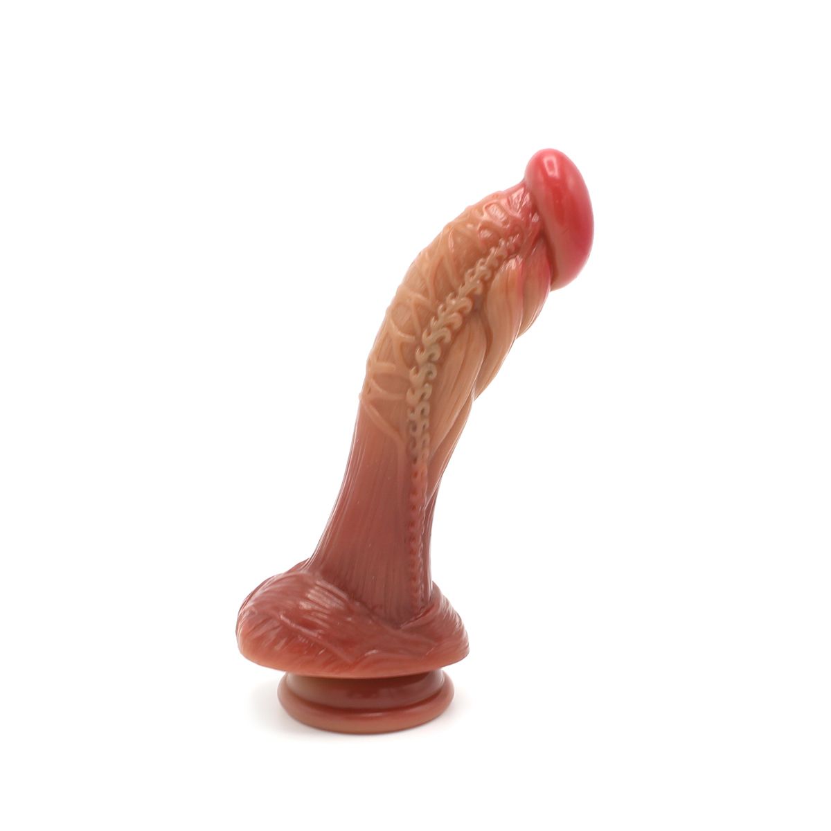 Dildo Bizarre No.6 Fantasy Beasts, Silicon Lichid, Maro, 20 cm, Nr. 2, Erotic24.ro