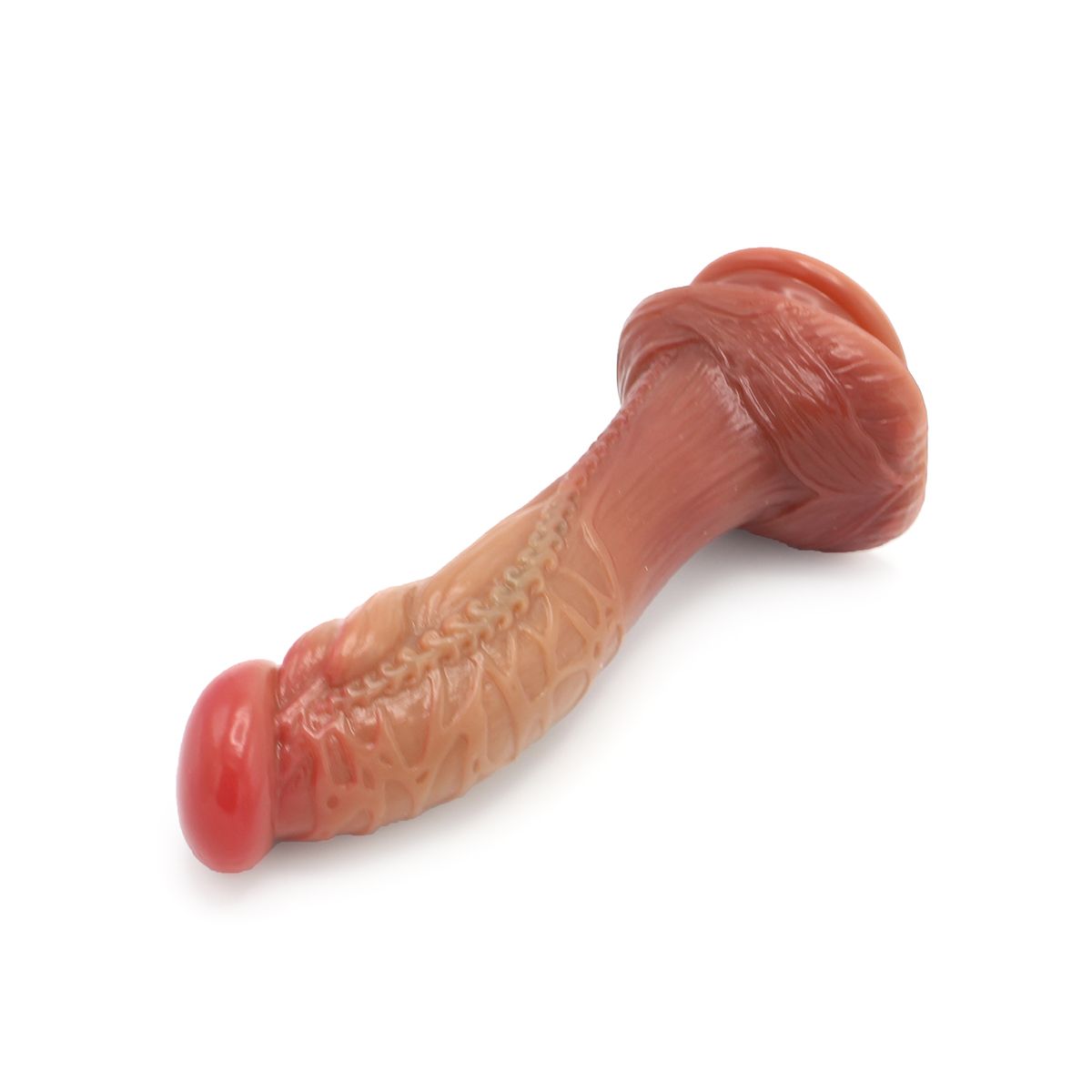 Dildo Bizarre No.6 Fantasy Beasts, Silicon Lichid, Maro, 20 cm, Nr. 3, Erotic24.ro
