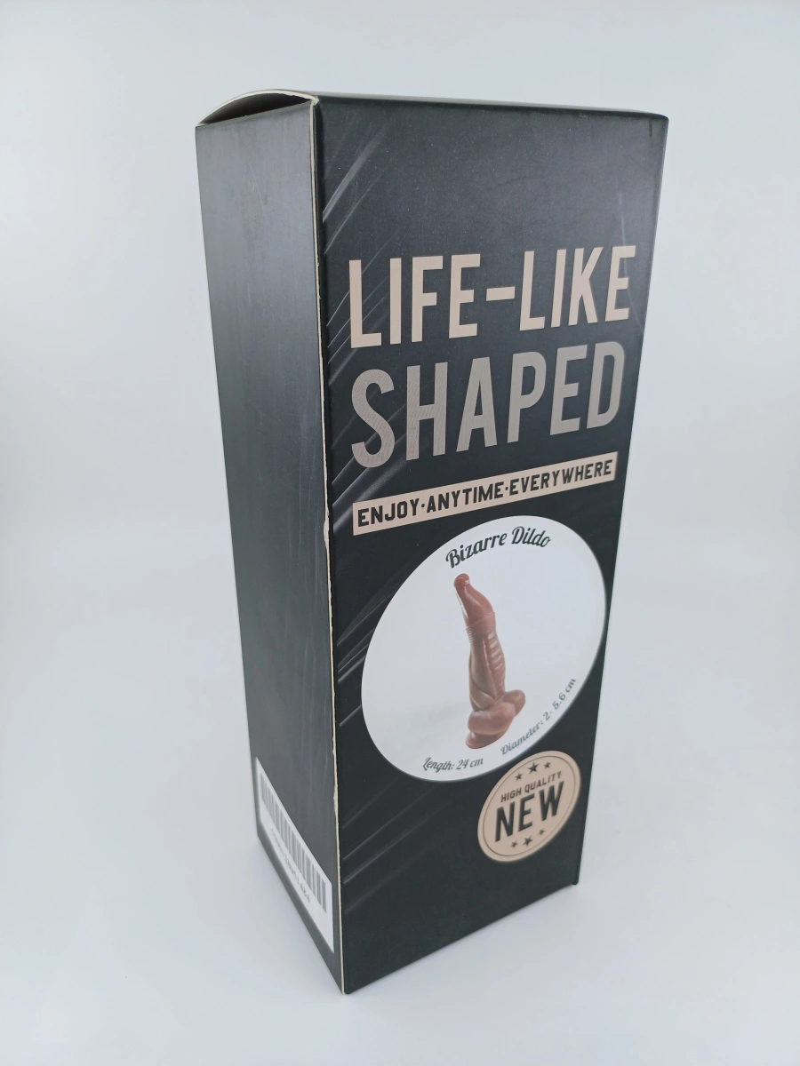 Dildo No.7 Fantasy Beasts, Silicon Lichid, Maro, 24 cm, Nr. 2, Erotic24.ro